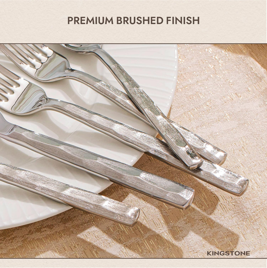 60 Pcs Silverware Set, 18/10 Stainless Steel Flatware Set for 12
