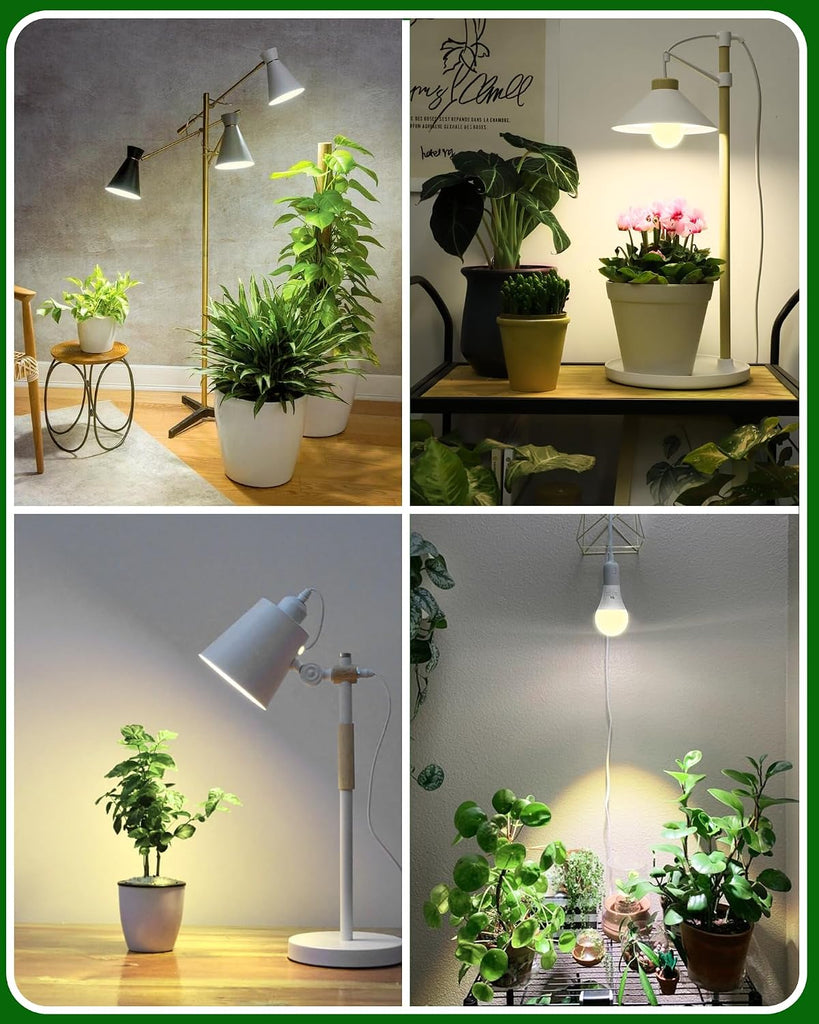A19 11W LED Grow Bulbs E26 Base Full Spectrum Plant Light Bulb for Indoor