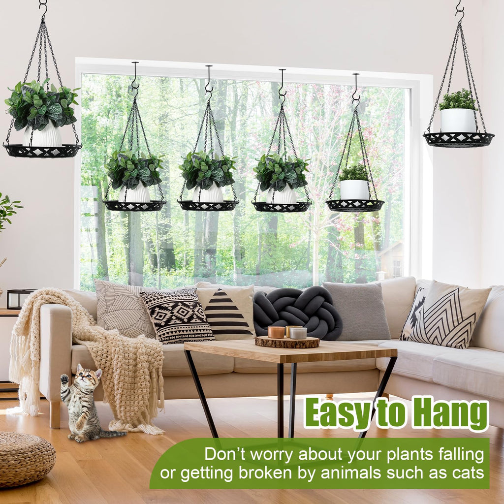 2 Pack Plant Hanger, 12" Metal Hanging Planter for Indoor Plants