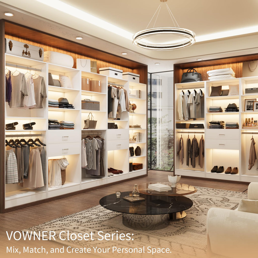 25'' Freestanding Closet System Walk-in Wardrobe Closet Tower