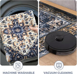 Round Rug 6 Ft Rugs for Entryway Washable Circle Rug Non Slip Round Living Room Rugs Printed Faux Wo