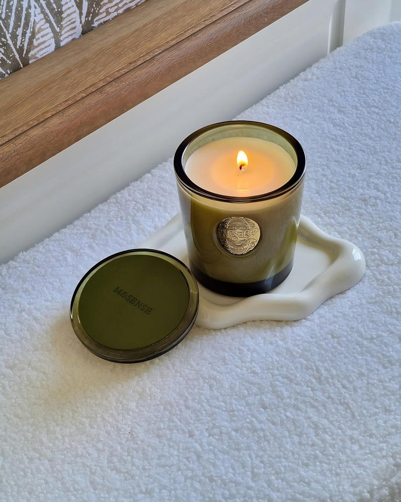 Natural Strong Soy Candle | Sandalwood Jasmine & Green | 9.2 oz, 50H Burn Time | Luxury Candle for Relaxation - Set of 92