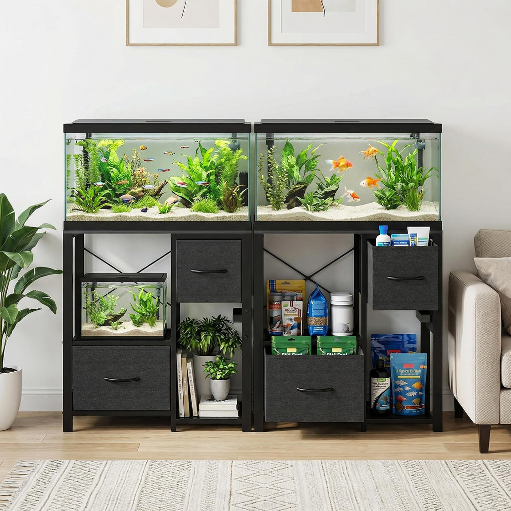 20-29 Gallon Fish Tank Stand, Aquarium Stand with Power Outlet