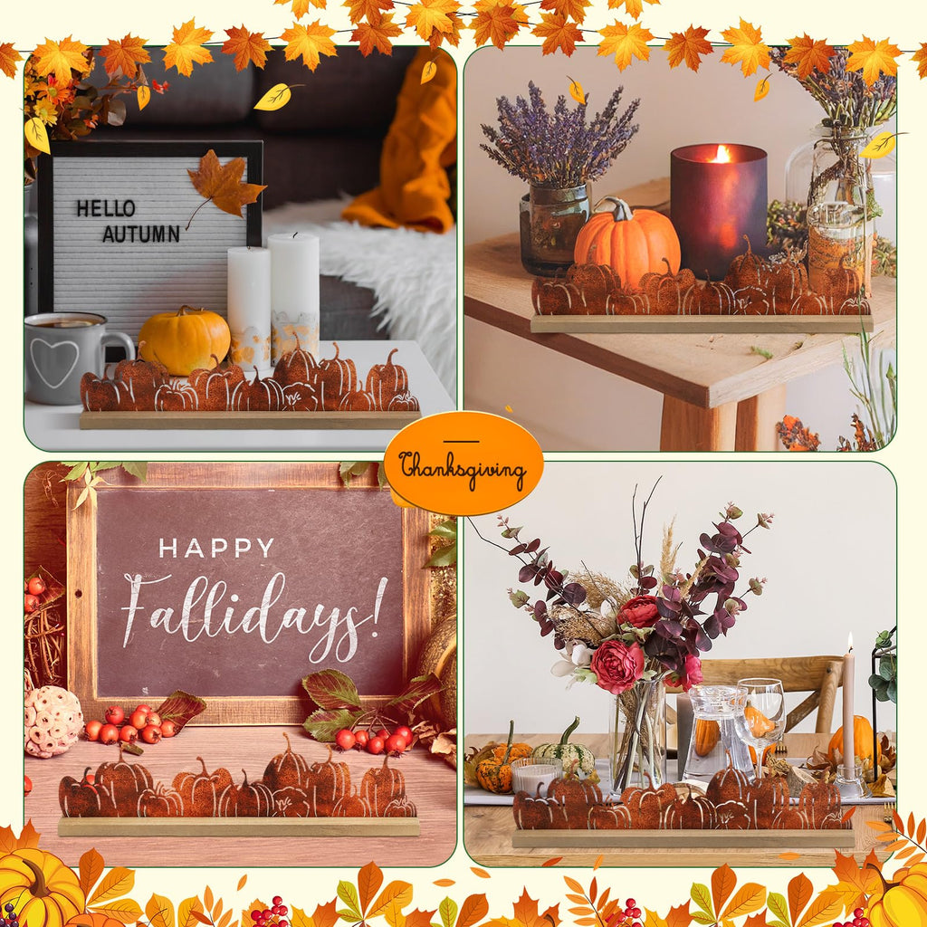 Fall Pumpkin Metal Sign, Rustic Farmhouse Thanksgiving Decor