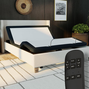 Queen e3 Adjustable Bed Frame - Customizable Comfort with Wireless Remote Control, Head and Foot Incline, Easy