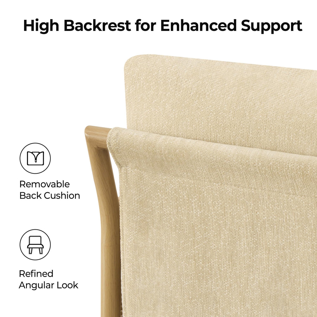 Boho Rope Counter Height Bar Stools Set of 2, Modern Upholstered Bar Stools with Handwoven Rope Armrests, Metal Frame