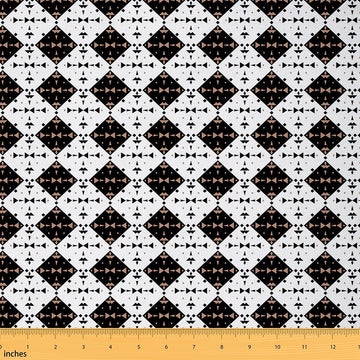 Western Aztec Fabric by The Yard 2 Yard Boho Abstract Pattern DIY Projects, Indoor Decor for Boys Girls Geometric