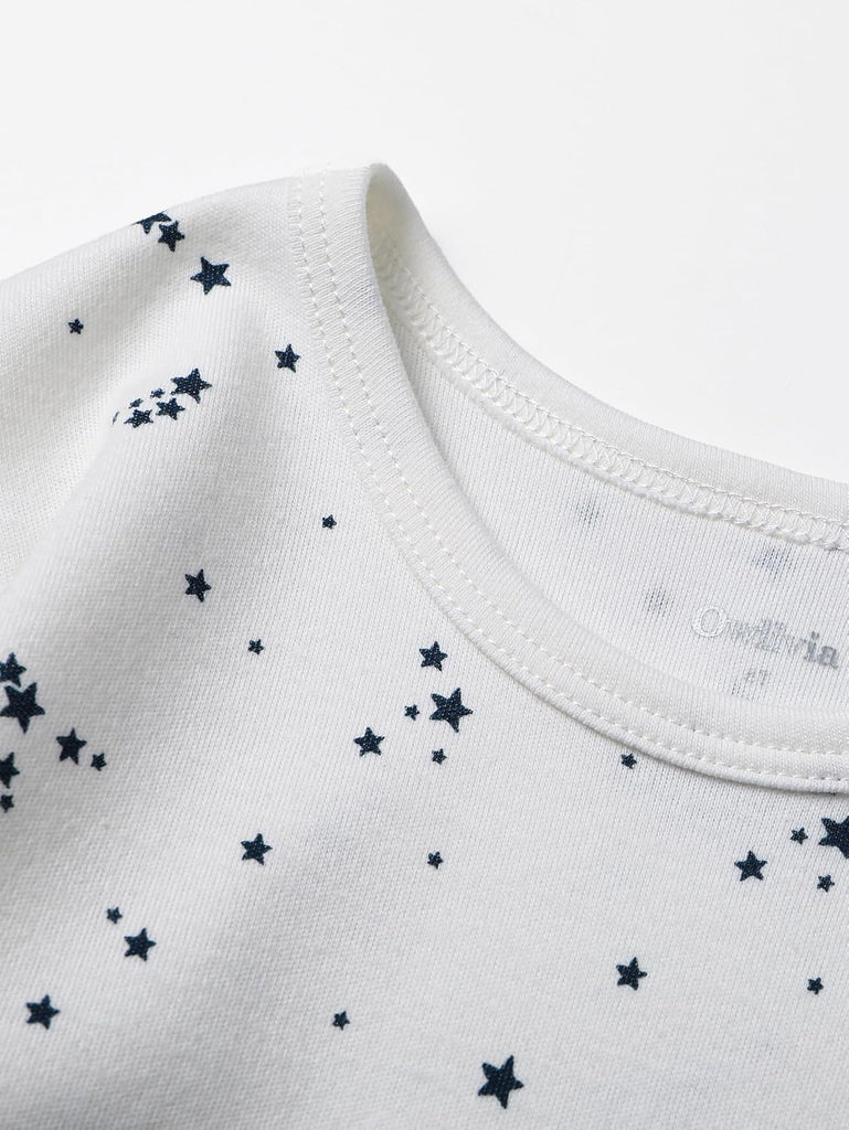 Toddler Pajama Set, Organic Cotton Piece Long Sleeve PJs