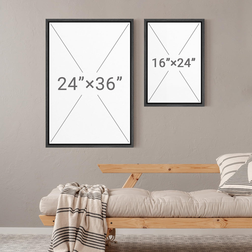 Framed Wall Art Print Set Warm Desert Mountain Landscape Illustrations Modern Art Boho Decorative Colorful Chic
