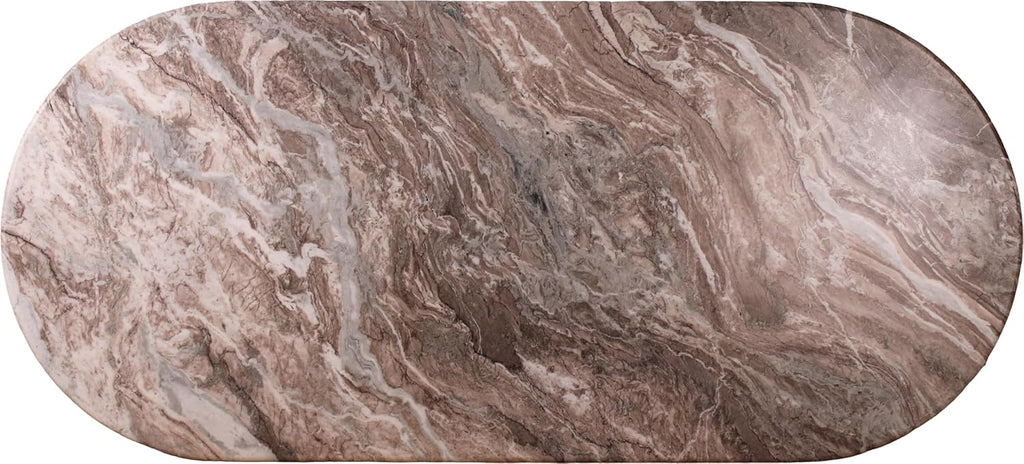 Messina Brown Marble Dining Table