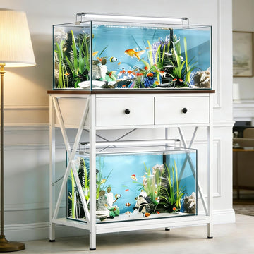 Fish Tank Stand with Drawer, 20-29 Gallon Aquarium Stand Easy Assemble