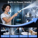 Shower Head with filtered Handheld High Pressure daul Shower Heads with Handheld Spray Combo and 10 Sprays Handheld