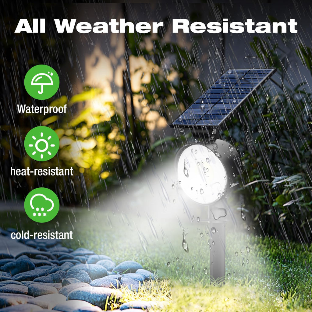Solar Spot Lights Outdoor Waterproof, Landscape Spotlights
