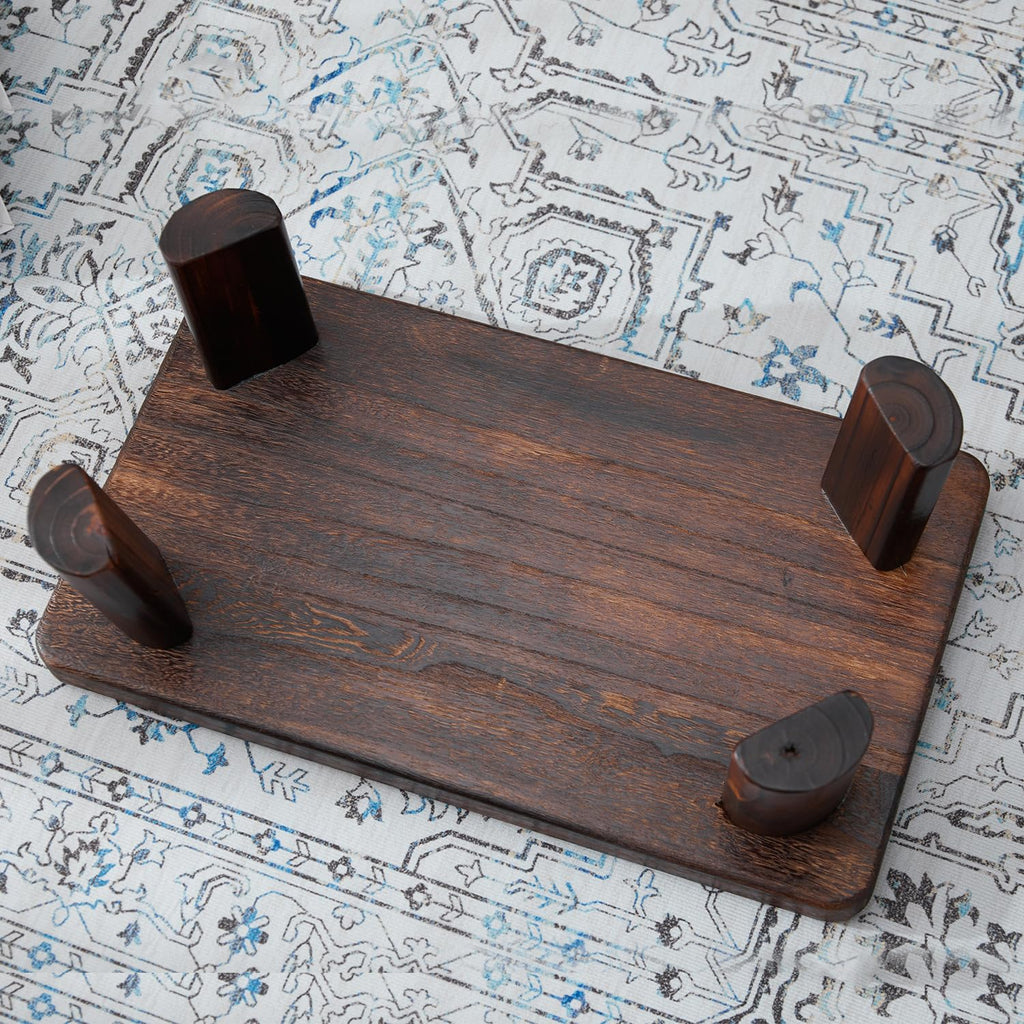 Paulownia Wooden Japanese Floor Table, Sturdy Lightweight Tea Table