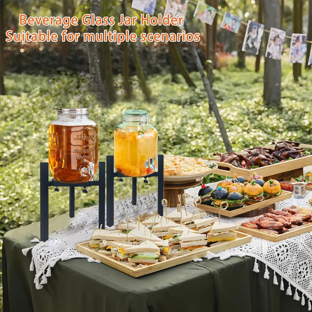 Drink Dispensers Stand For Party. Universal Beverage Dispensers Stand Adjustment Range 7.1 to 11.5 inches Wide