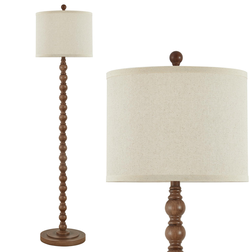 Farmhouse Floor Lamp, 62" Tall Standing Lamp with Bulb