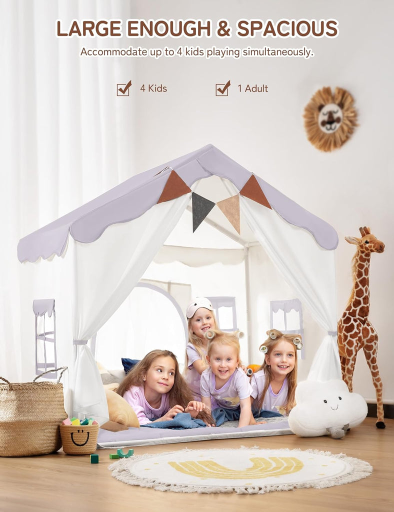 In-1 Kids Play Tent, Indoor Tent with Double Doors