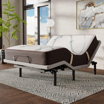 CoreLift + Massage Comfort Lounger, Adjustable Bed Base with Zero Gravity and Anti-Snore, Cal King