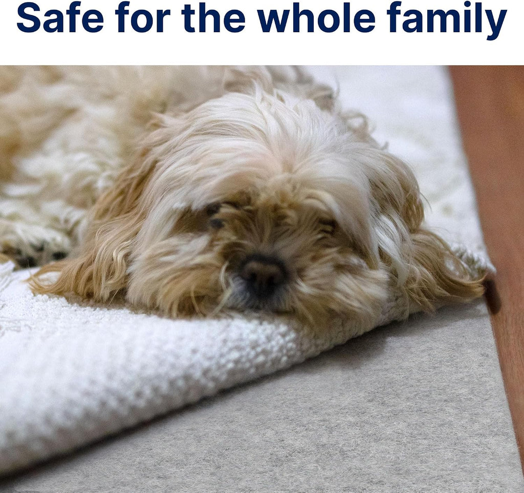 Eco-Plush - 8'x10' - 1/2" Thick - 100% Felt - Luxurious Cushioned Rug Pad - Available in 3 Thicknesses, Many Custom - Set of 80