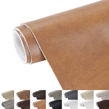 Faux Leather 1.3mm Upholstery Fabric by the Yard 8 Yard Orange