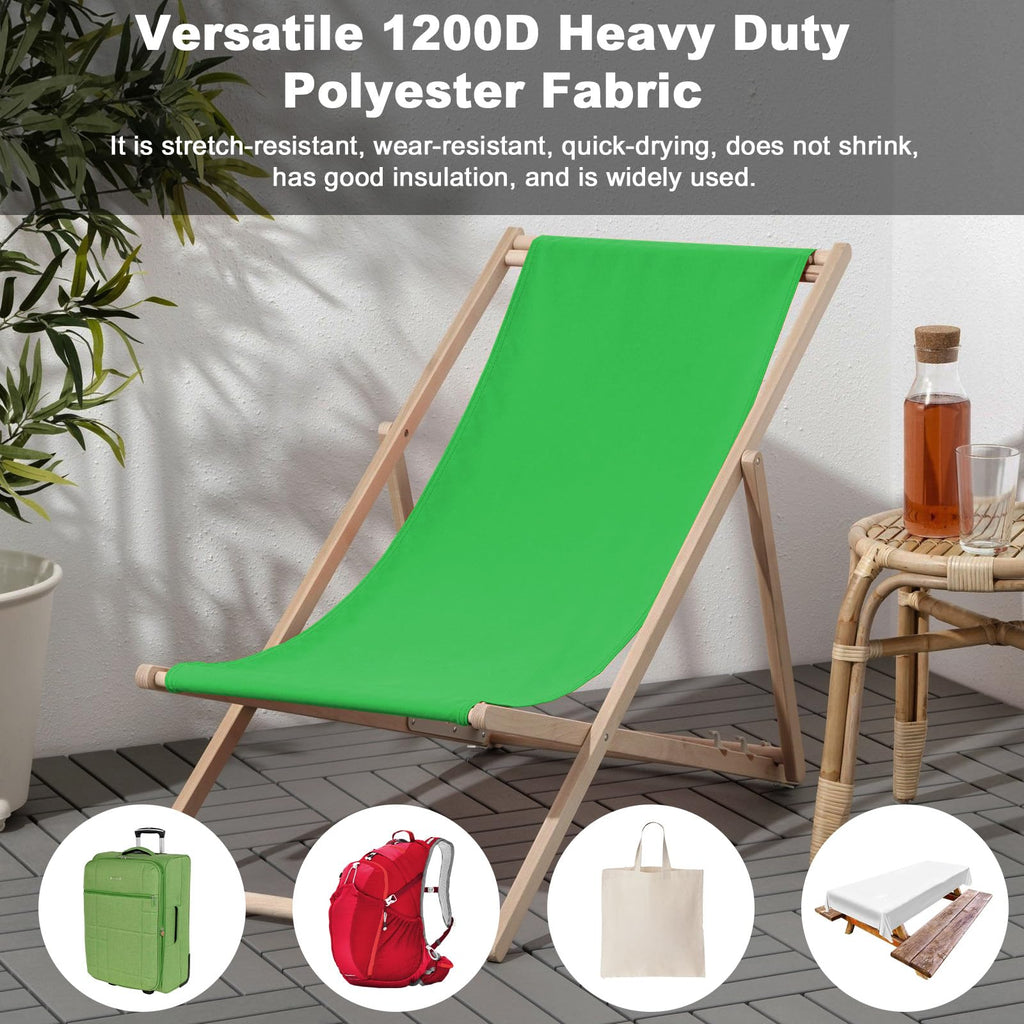 Waterproof Canvas Fabric by The Yard 1200D Upholstery Fabric 15 Yard Green