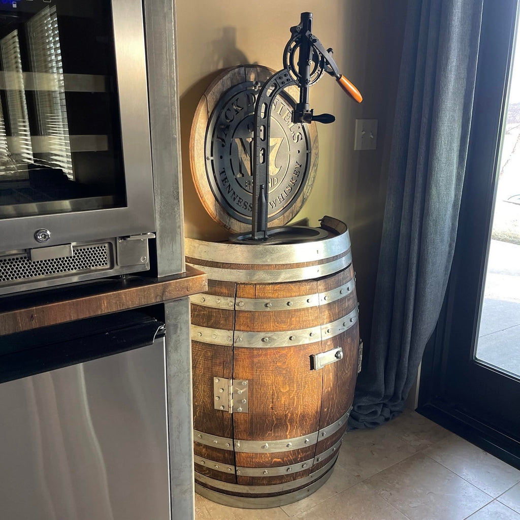 1/2 Wine Barrel Storage Cabinet