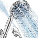 Shower Head,10 Functions High Pressure shower head with handheld, Built-in Pause Mode & Power Wash