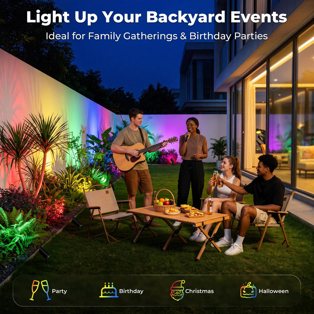Low Voltage Landscape Lighting, Outdoor Spotlights 16 Pack