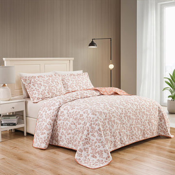 Jacquard Embroidered Stitching Coverlet Bedspread Ultra Soft Bedding Solid 3 Piece Summer Quilt Set with 2 Quilted