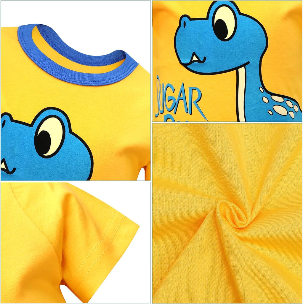 Toddler Boys Shirts Short-Sleeve Little Kids t Shirts Boys' Tops, Tees & Shirts Graphic TEE Age for Pack