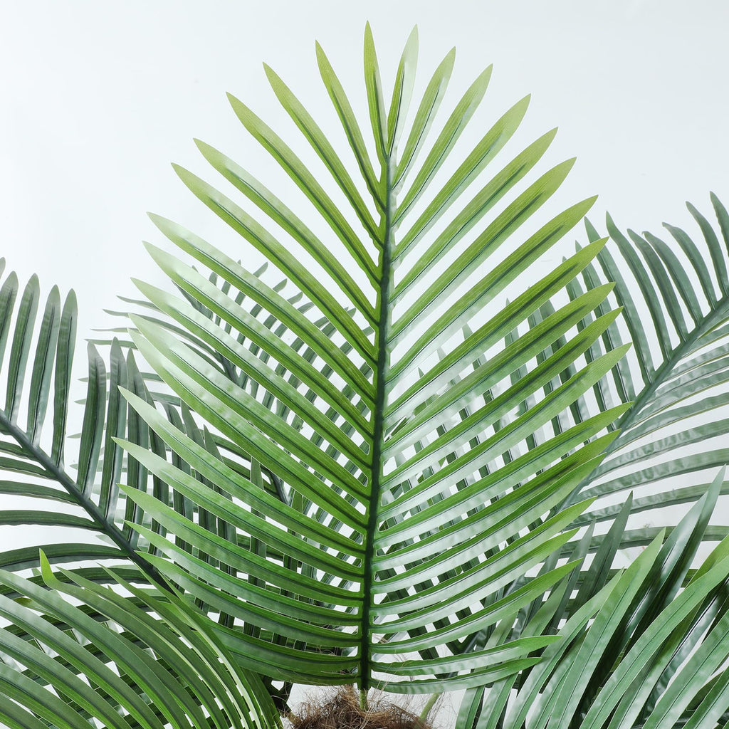 10ft Tall UV Resistant Faux Palm Tree, 120in Artificial Palm Tree Indoor Outdoor with Real Bark and Realistic Leaves