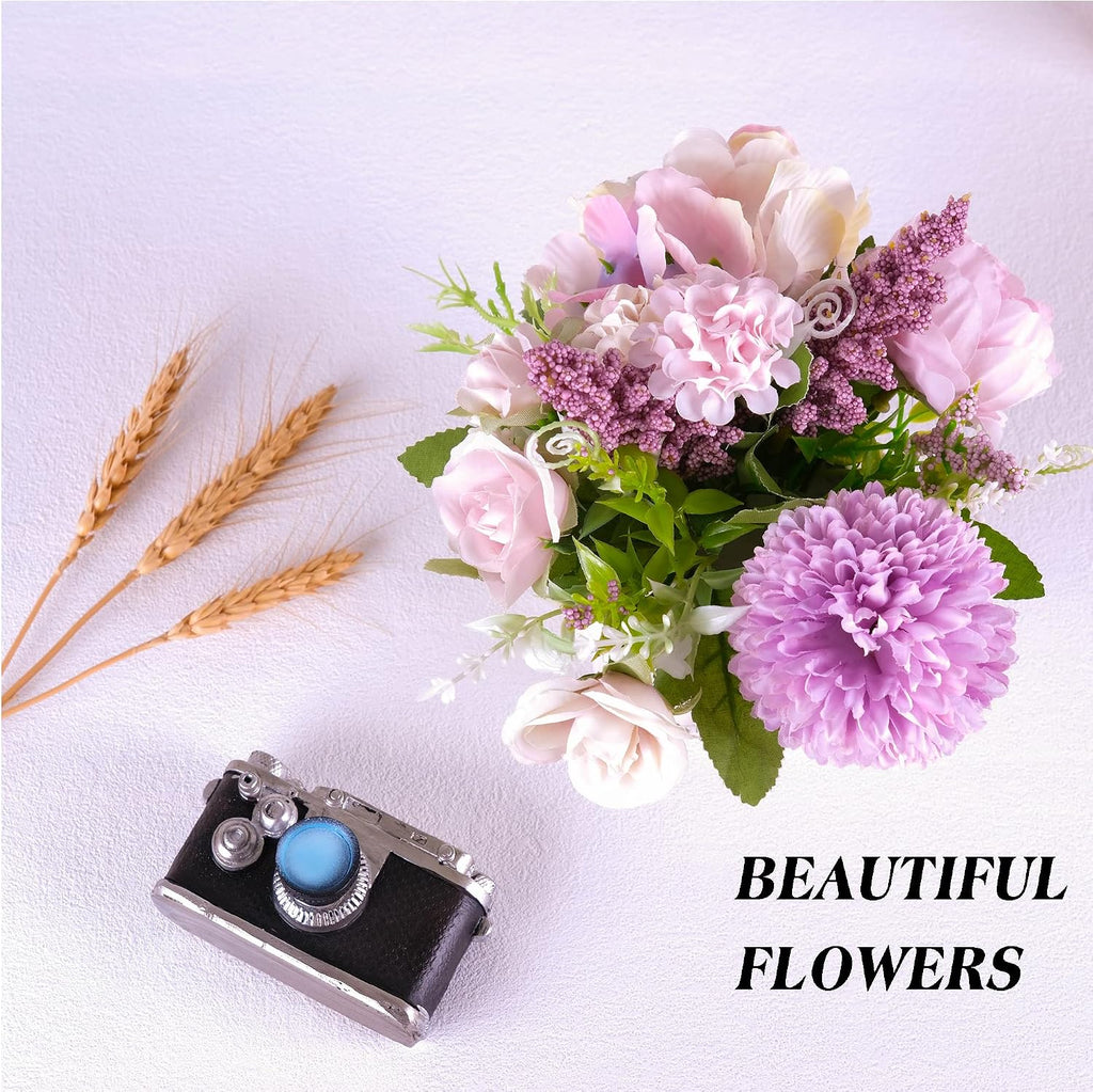 Artificial Potted Flower Pink Desktop Decoration Indoor and Office
