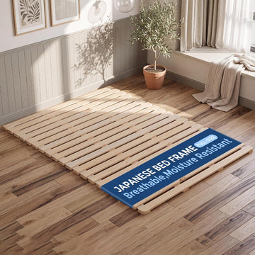 Bed Frame, Foldable Tatami Floor Bed Frame, Futon Frame