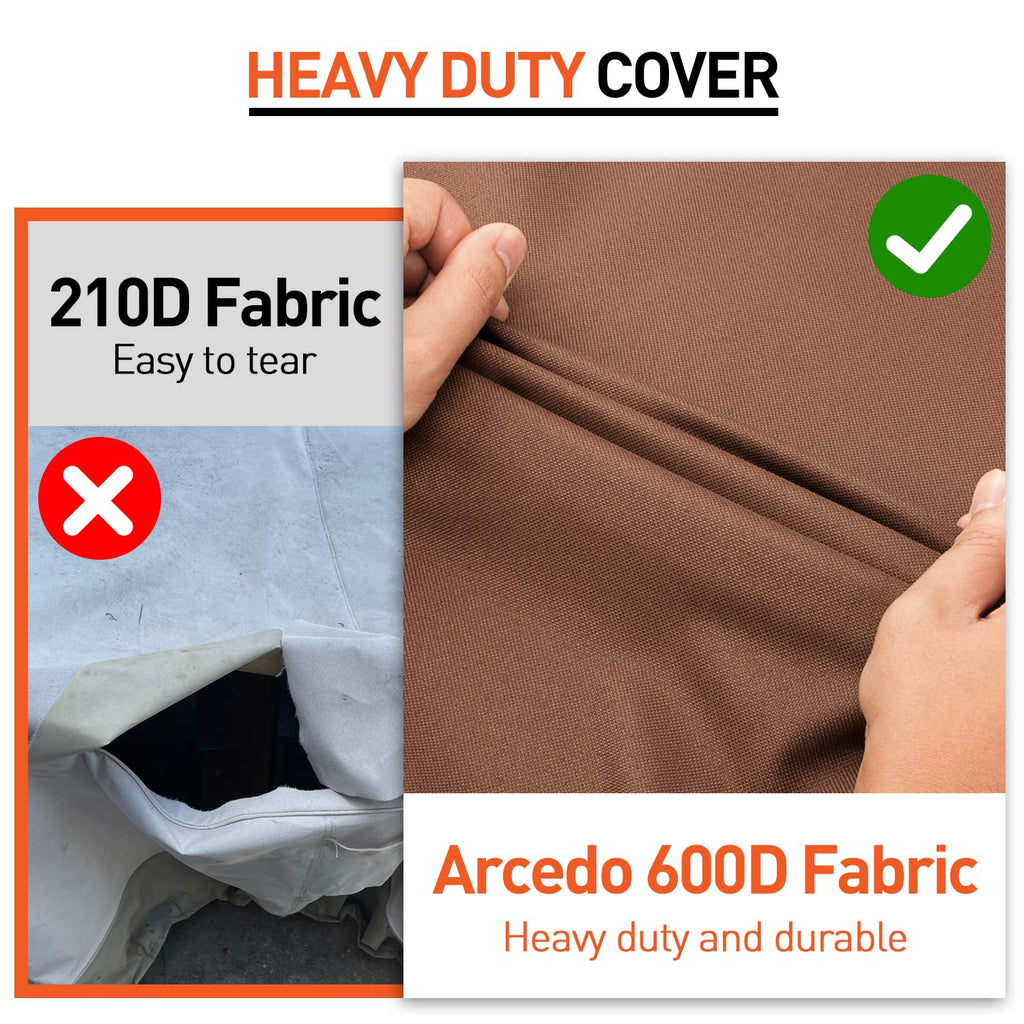 Waterproof, Heavy Duty Outdoor Lounge Chair Covers, Patio Furniture Covers for Lawn Garden Swivel Rocking Chairs