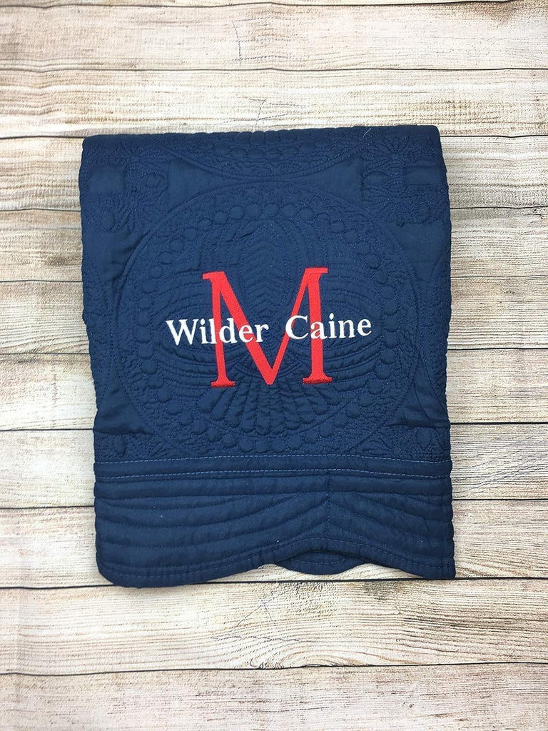 Personalized Baby Quilt Blankets Monogrammed Blankets for Kids Baby Blankets for Girls Embroidered Baby Gifts Soft