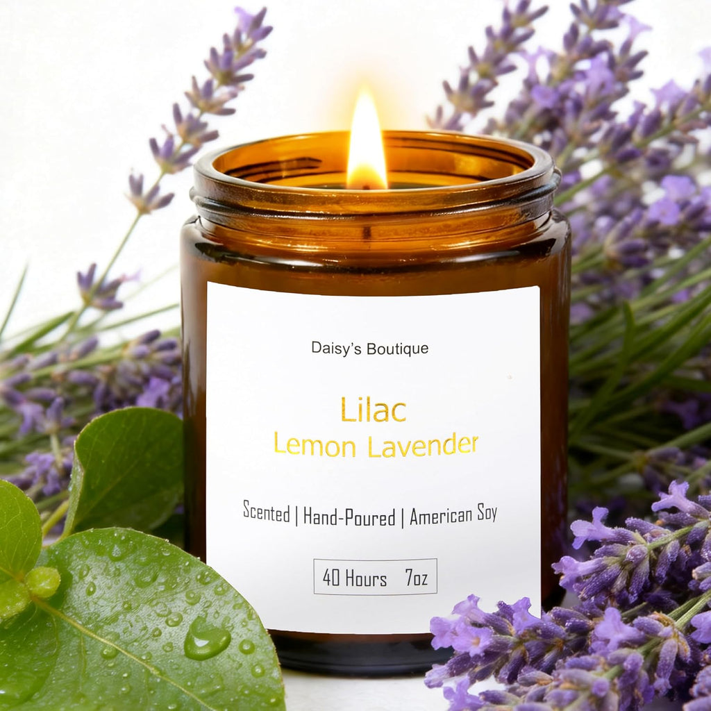 Scented Candles Aromatherapy Candle Gift Present Set Soy Wax Long Lasting Gift Birthday Mother's Day Thanksgiving 3 - Set of 3