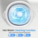 Mini Portable Washing Machine, Foldable Compact Washer for Dorms, Travel, Apartments and Camping, Semi-Automatic