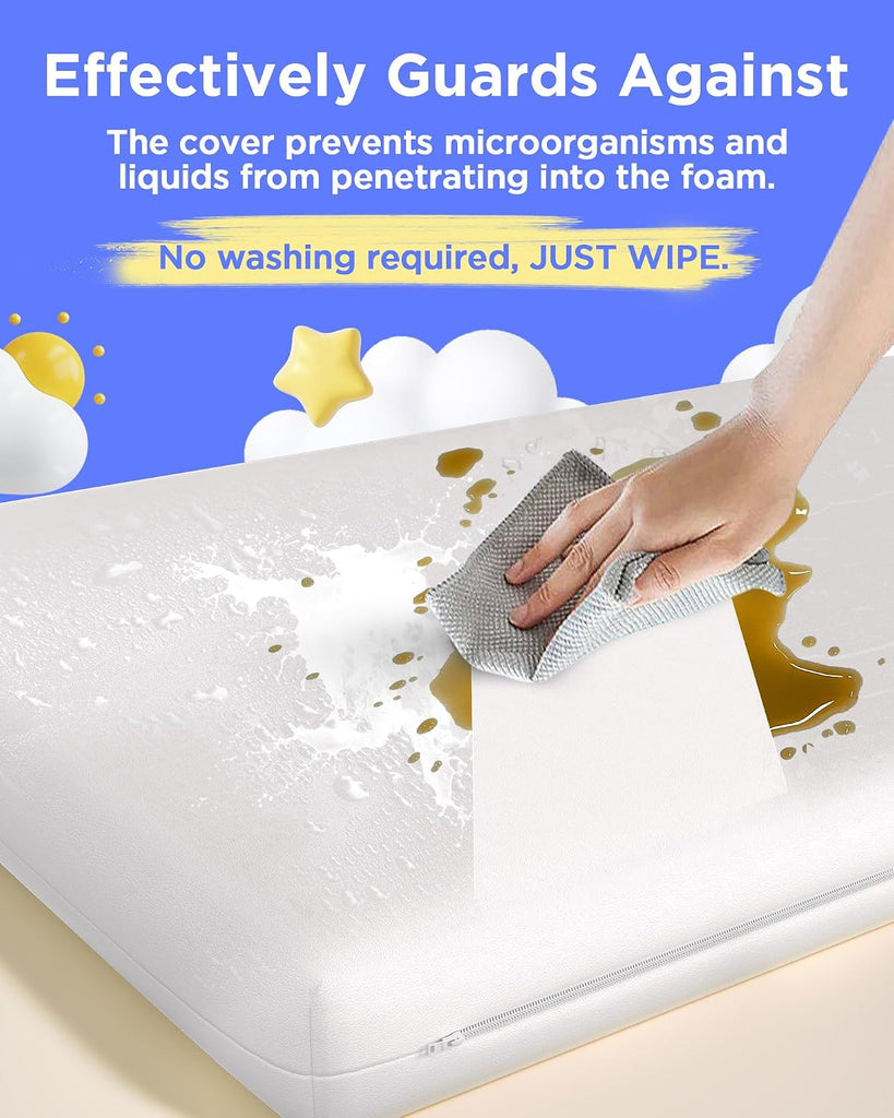 Pack and Play Mattress (38"x26"x1.5'') Certified, Hypoallergenic Dual-Sided Portable Crib Mattress Pad for Play Pen
