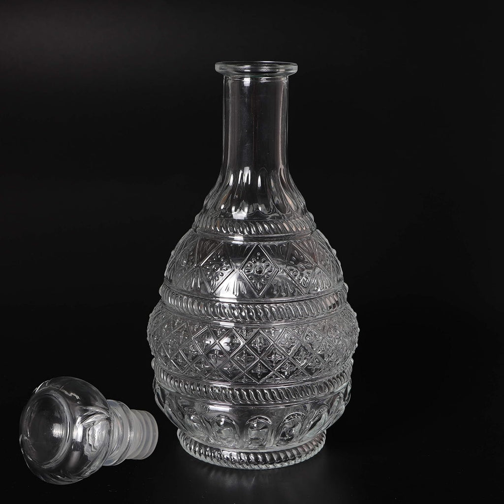 Liquor Decanter, Glass Spirits Decanter with Airtight Stopper, Whiskey Vodka Bourbon Decanter Bottle for Gift, Home