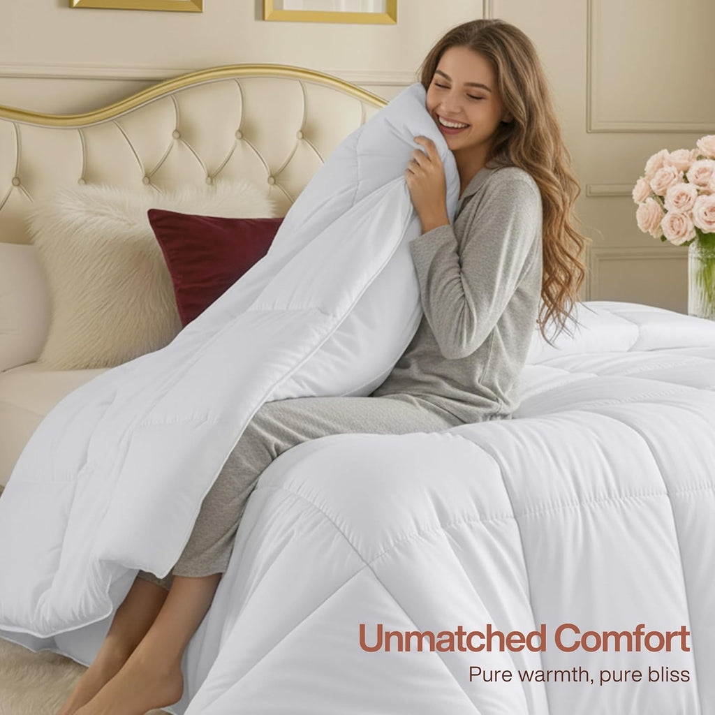 Duvet Insert, Comforters Queen 88 x 88 Inches, White