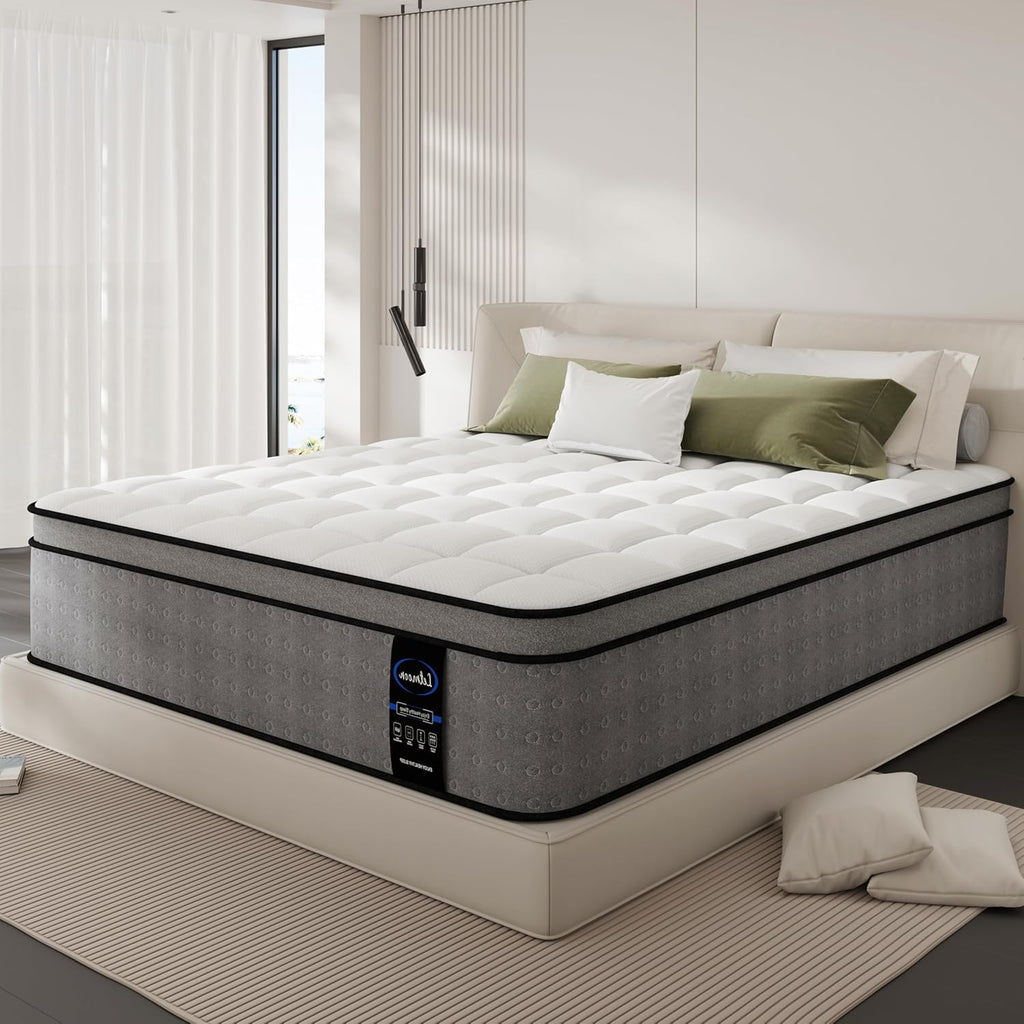 King Size Mattress, 12 Inch King Hybrid Cool Memory From Mattress in a box | Colchones King Size Mattress in a box