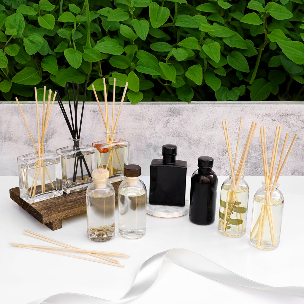 Reed Diffuser Set, Lemongrass Verbena - Bathroom Shelf Décor