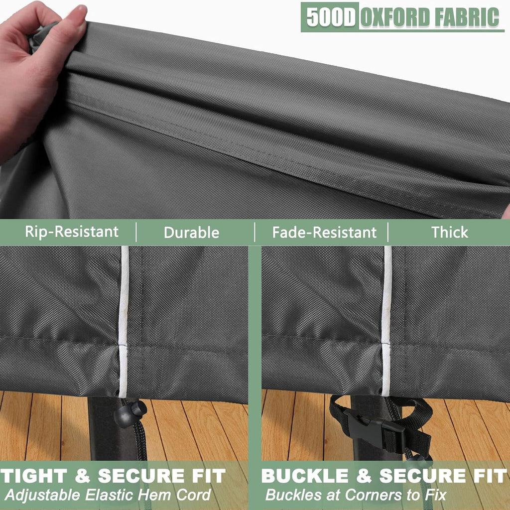 Patio Furniture Cover 4-Piece Set | Heavy Dut 600D Outdoor Furniture Cover Waterproof for Lawn Patio Chairs, Loveseat