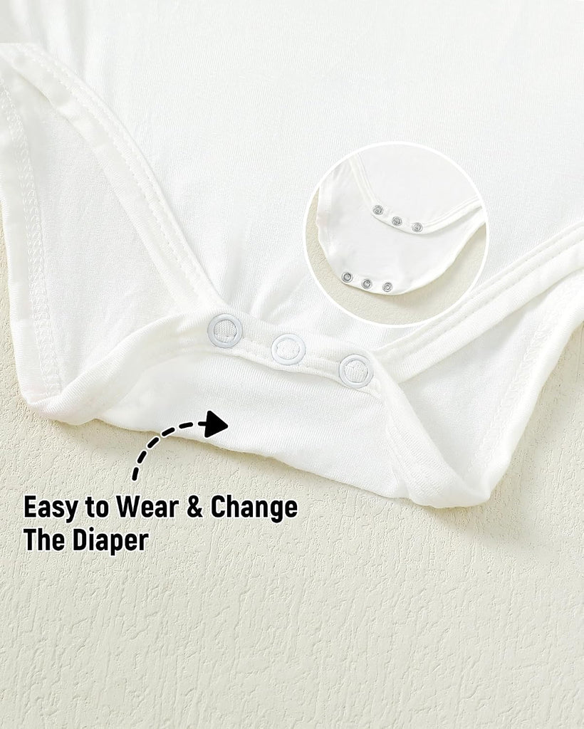 Viscose from Bamboo Baby Bodysuits 2 Pack, Baby Onsies