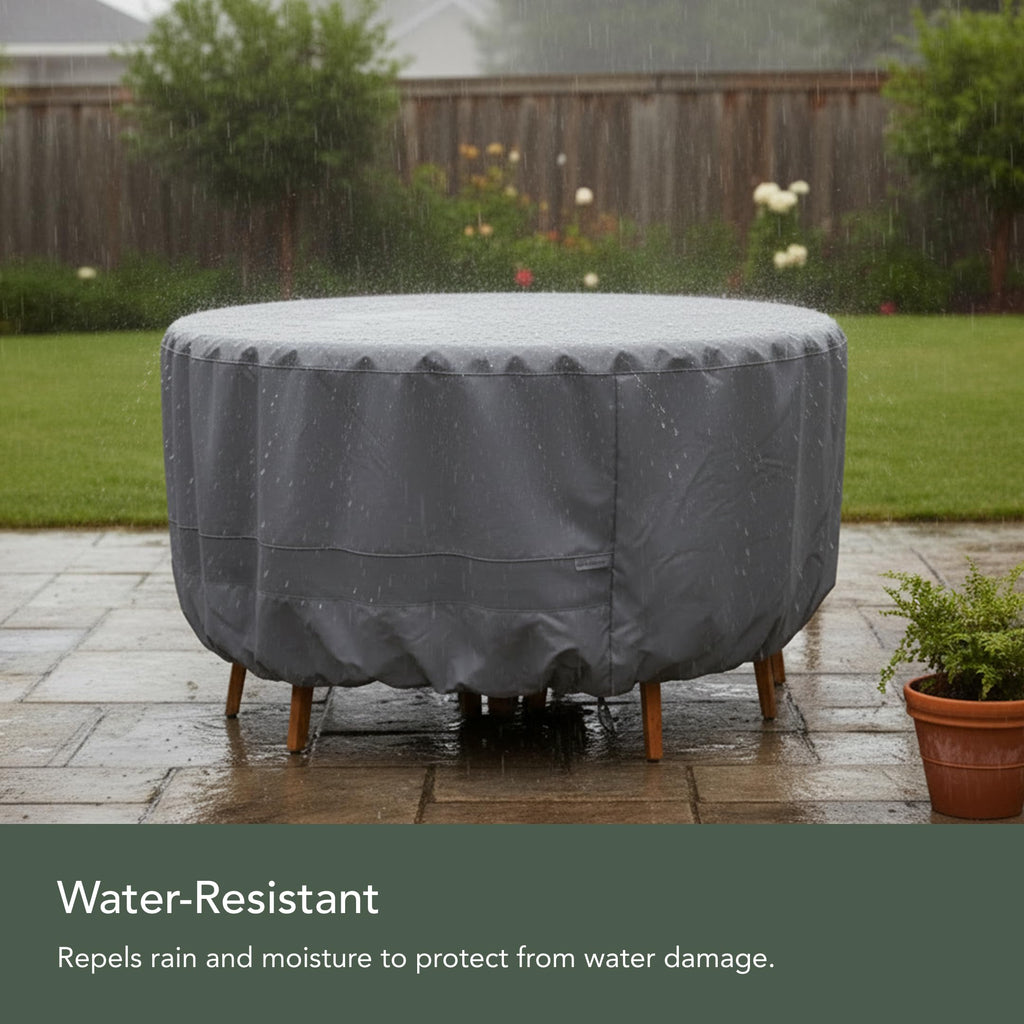 Elite Round Outdoor Patio Table/Chair Set Cover 54" Dia x 25" H