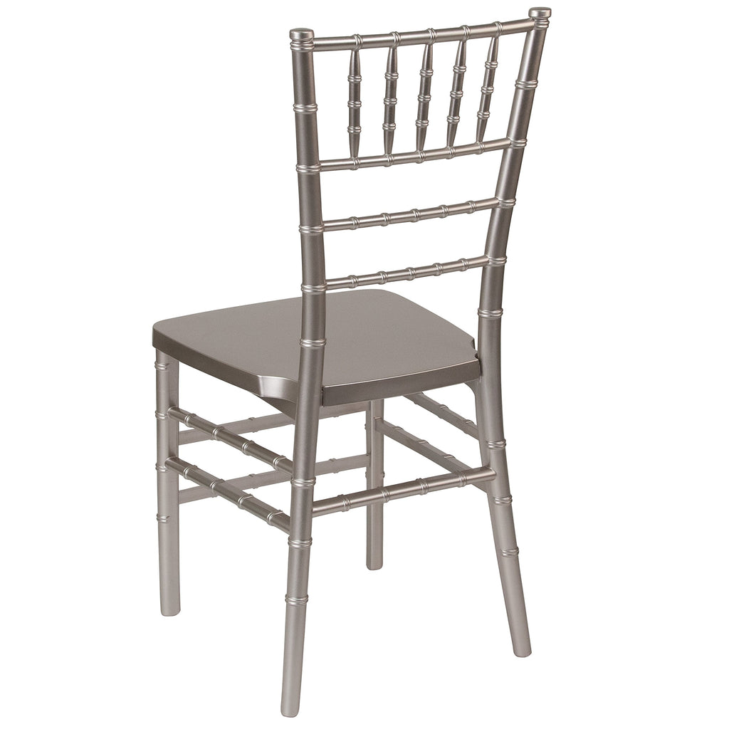 Pewter Resin Ballroom Chair