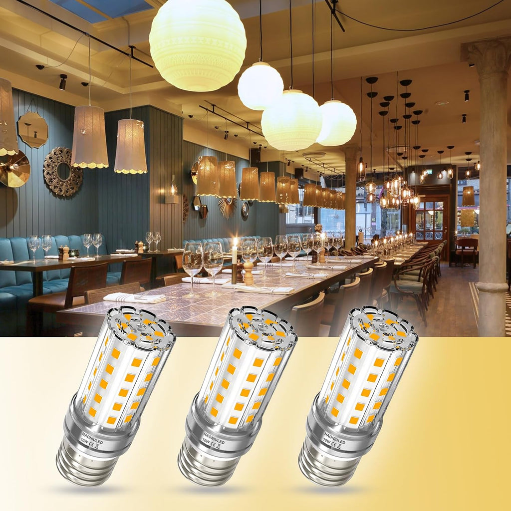 E26 Bulb 10W led Corn Light Bulb Warm White 2700K 1100 Lumen 100 watt Equivalent E26/E27 Base Non-Dimmable led