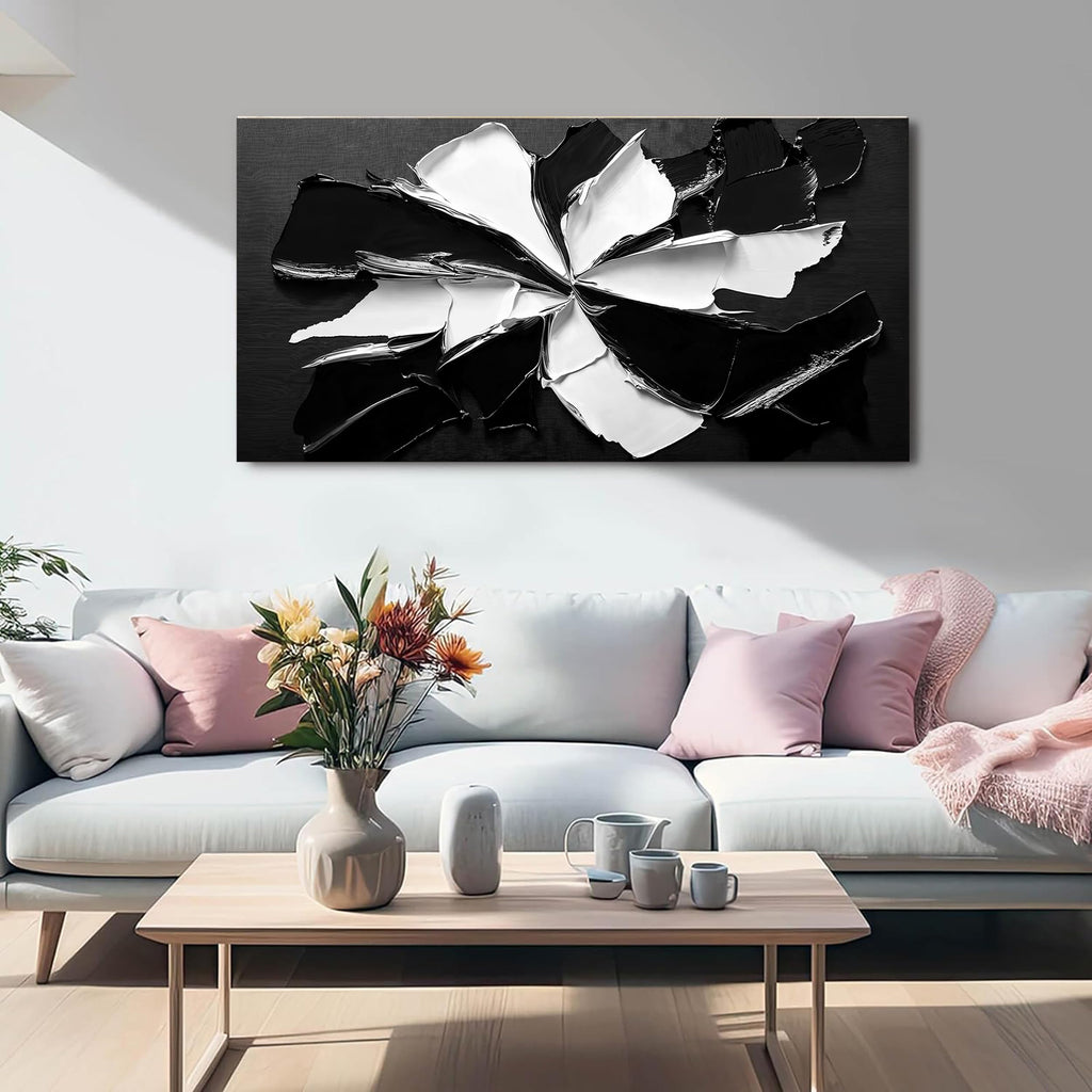 Abstract Wall Art Decoration Modern Wall Art Pictures Abstract Canvas Art Wall Decor Minimalist Black and White Wall