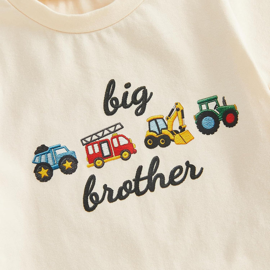 Brother Matching Outfit Toddler Baby Boy Summer Clothes T-Shirt Shorts Set