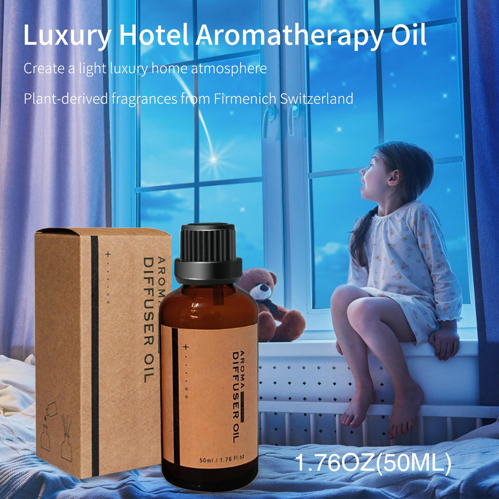 Essential Oil Diffuser, Volcano Diffuser/Humidifier, Flame and Volcano 2 Mist Mosdes, Included 50ML Hotel